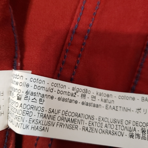 Zara Man Red Distressed Jeans - Picture 8 of 9